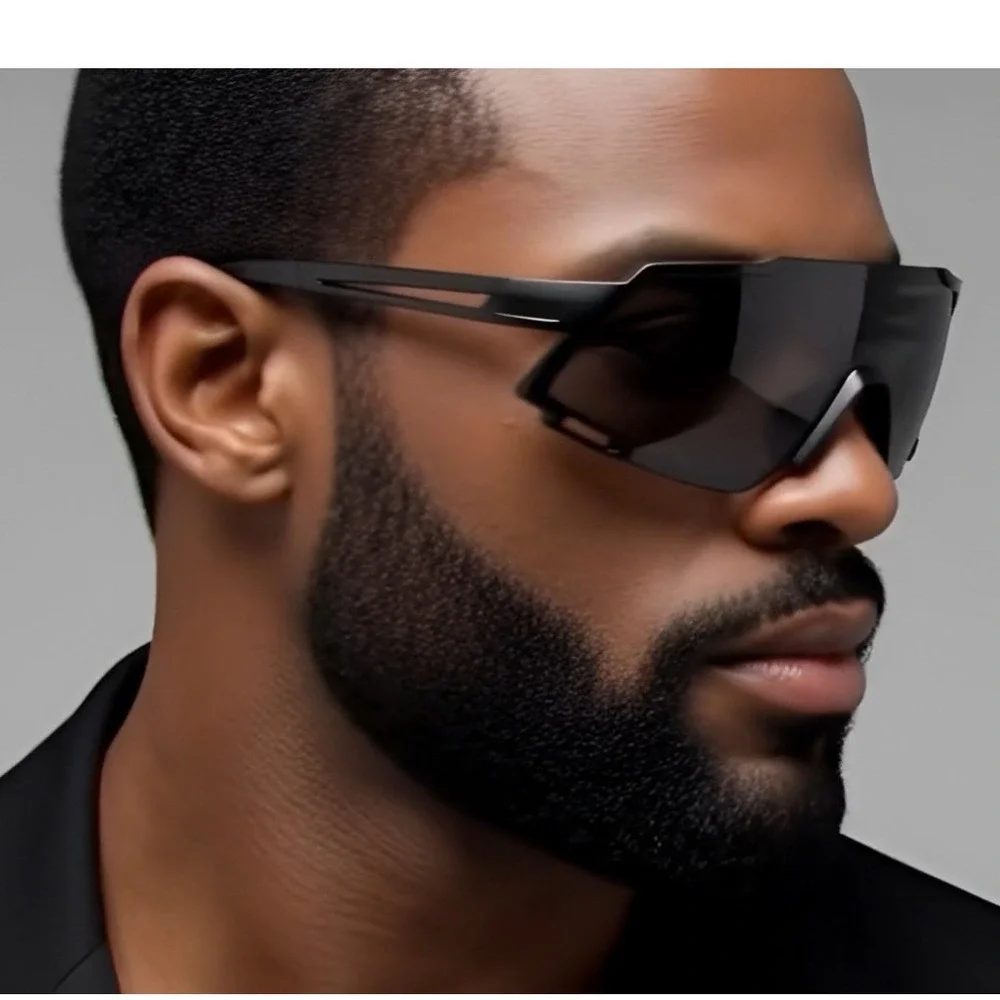 Men‎ Sports Sunglasses Black Lens Outdoor Driving Golfing Fishing Skiing Fashion